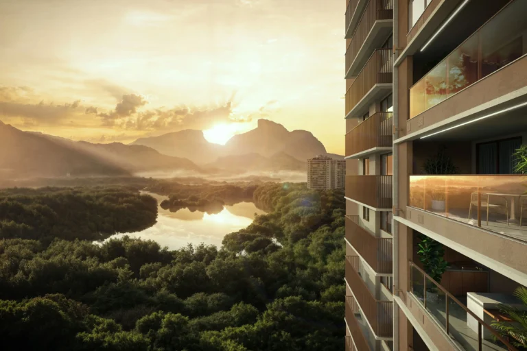 Ilustração Artística - Detalhe fachada do edifício Pedra da Gávea_0